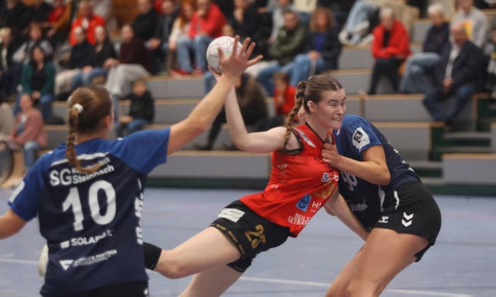 Beilstein , Handball Women 3 League , SG Schozach Bottwartal vs SG Kappelwindeck Steinbach , center Nina Dierolf Schozach