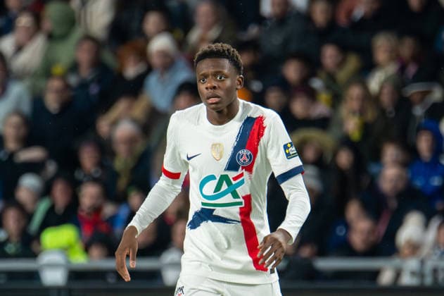 FOOTBALL : Vendee Fontenay Foot vs Paris Saint Germain PSG - Coupe de France - 32e de finale - 20 12 2025 Noah Nsoki (Paris SG) NantesFrance  Copyright: xEmilienxJousselinx