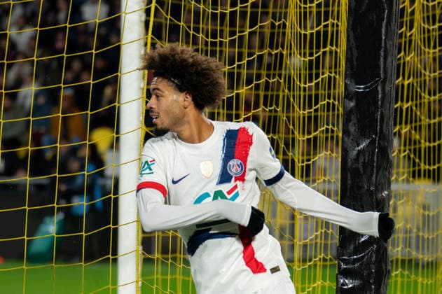 FOOTBALL : Vendee Fontenay Foot vs Paris Saint Germain PSG - Coupe de France - 32e de finale - 20 12 2025 Mathis Jangeal (Paris SG) NantesFrance  Copyright: xEmilienxJousselinx