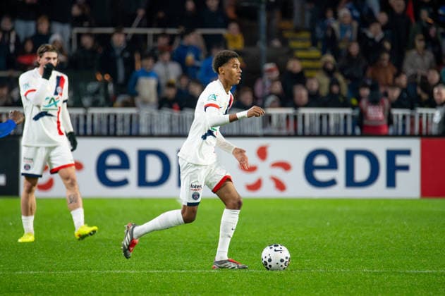 FOOTBALL : Vendee Fontenay Foot vs Paris Saint Germain PSG - Coupe de France - 32e de finale - 20 12 2025 Noham Kamara (Paris SG) NantesFrance  Copyright: xEmilienxJousselinx