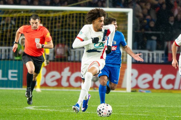 FOOTBALL : Vendee Fontenay Foot vs Paris Saint Germain PSG - Coupe de France - 32e de finale - 20 12 2025 Mathis Jangeal (Paris SG) NantesFrance  Copyright: xEmilienxJousselinx
