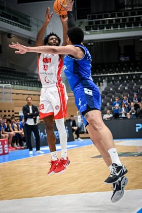 Barmer 2 Basketball Bundesliga ProA RheinStars Köln vs HAKRO Merlins Crailsheim, 20 12 2025 Michael Jordan Miller RheinStarsKöln 23 , Barmer 2 Basketball Bundesliga ProA RheinStars Köln vs HAKRO Merlins Crailsheim on 20 12 2025 at Castello Düsseldorf in Düsseldorf Nordrhein Westfalen Copyright: xBEAUTIFULxSPORTS Mueller-Laschetx