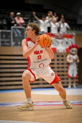 Barmer 2 Basketball Bundesliga ProA RheinStars Köln vs HAKRO Merlins Crailsheim, 20 12 2025 Adam John Paige RheinStarsKöln 13 , Barmer 2 Basketball Bundesliga ProA RheinStars Köln vs HAKRO Merlins Crailsheim on 20 12 2025 at Castello Düsseldorf in Düsseldorf Nordrhein Westfalen Copyright: xBEAUTIFULxSPORTS Mueller-Laschetx