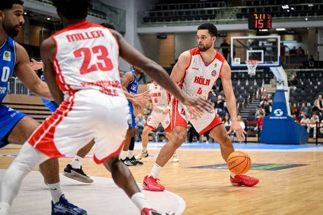 Barmer 2 Basketball Bundesliga ProA RheinStars Köln vs HAKRO Merlins Crailsheim, 20 12 2025 Zachary Richard Watson RheinStarsKöln 4 , Barmer 2 Basketball Bundesliga ProA RheinStars Köln vs HAKRO Merlins Crailsheim on 20 12 2025 at Castello Düsseldorf in Düsseldorf Nordrhein Westfalen Copyright: xBEAUTIFULxSPORTS Mueller-Laschetx