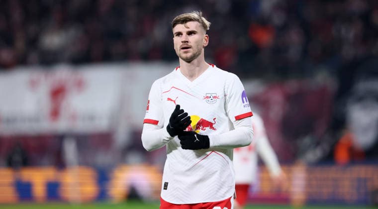 RB Leipzig Leverkusen Bundesliga Leipzig, 20 12 2025, Red Bull Arena, Soccer, 1 Bundesliga, 15 Matchday , RB Leipzig vs Bayer Leverkusen 1 3 1 2 , In the picture Timo Werner 36, RB Leipzig , For editorial use only Only editorial use , DFL DFB regulations prohibit any use of photographs as image sequences and or quasi video ,