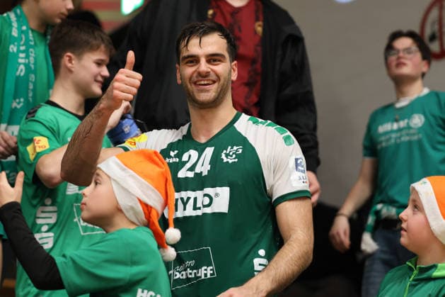 20 12 2025, Handball, Men, 3 Liga, Staffel Süd West, Season 2025 2026, HG Saarlouis TuS 82 Opladen, Muhamet Durmishi HG Saarlouis Saarlouis Stadtgartenhalle Saarland Germany DEU Copyright: xSebastianxBachx