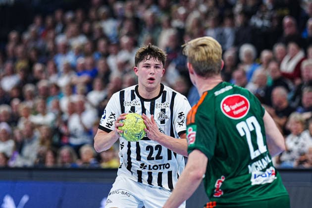 Rasmus Ankermann THW Kiel, 22 GER, THW Kiel vs TSV Hannover Burgdorf, Handball, 1 Bundesliga, Matchday 18, Season 2025 2026, 20 12 2025 GER, THW Kiel vs TSV Hannover Burgdorf, Handball, 1 Bundesliga, Matchday 18, Season 2025 2026, 20 12 2025 Kiel Copyright: xEibner-Pressefoto MarcelxvonxFehrnx EP_MFN