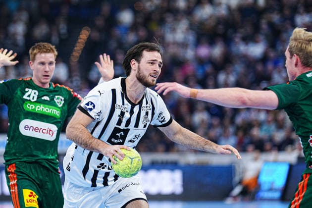 Veron Nacinovic THW Kiel, 93 GER, THW Kiel vs TSV Hannover Burgdorf, Handball, 1 Bundesliga, Matchday 18, Season 2025 2026, 20 12 2025 GER, THW Kiel vs TSV Hannover Burgdorf, Handball, 1 Bundesliga, Matchday 18, Season 2025 2026, 20 12 2025 Kiel Copyright: xEibner-Pressefoto MarcelxvonxFehrnx EP_MFN