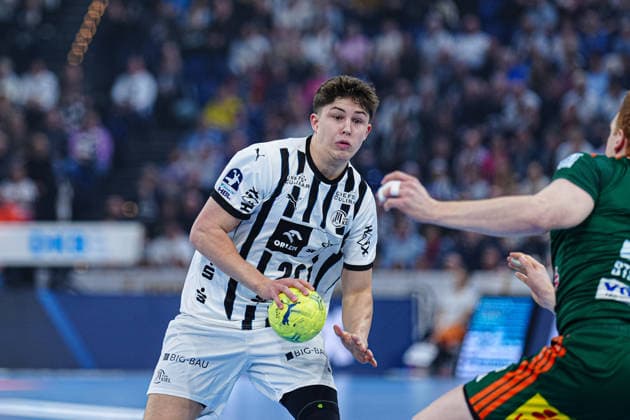 Rasmus Ankermann THW Kiel, 22 GER, THW Kiel vs TSV Hannover Burgdorf, Handball, 1 Bundesliga, Matchday 18, Season 2025 2026, 20 12 2025 GER, THW Kiel vs TSV Hannover Burgdorf, Handball, 1 Bundesliga, Matchday 18, Season 2025 2026, 20 12 2025 Kiel Copyright: xEibner-Pressefoto MarcelxvonxFehrnx EP_MFN