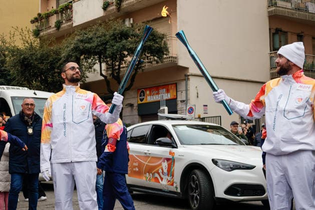Milano Cortina 2026, Olympic torch relay in Cosenza