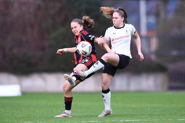 Football, Women, 2nd BL, Borussia Mönchengladbach - Eintracht Frankfurt II