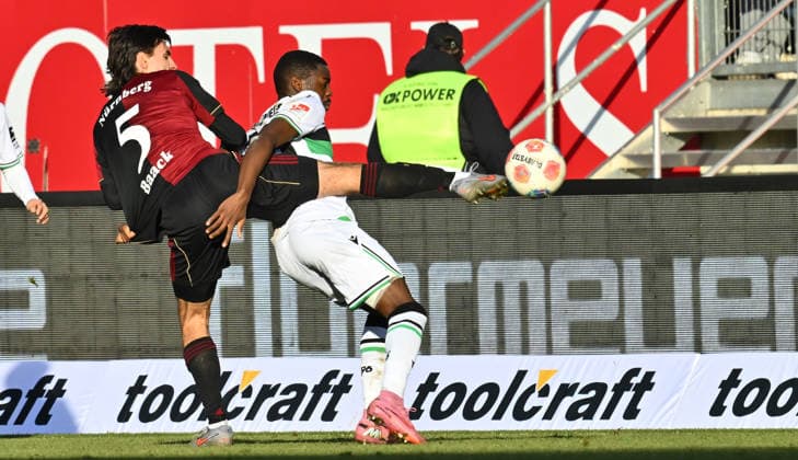 21 12 2025 Soccer Season 2025 2026 2 Soccer Bundesliga 17 Matchday 1 FC Nürnberg FCN Club Hannover 96 H96 Sportfoto Zink xwoxzix DFL regulations prohibit any use of photographs as image sequences and or quasi video only for editorial use Tom Baack 5, 1 FC Nürnberg FCN ä Noel Aseko 15, Hannover 96 H96