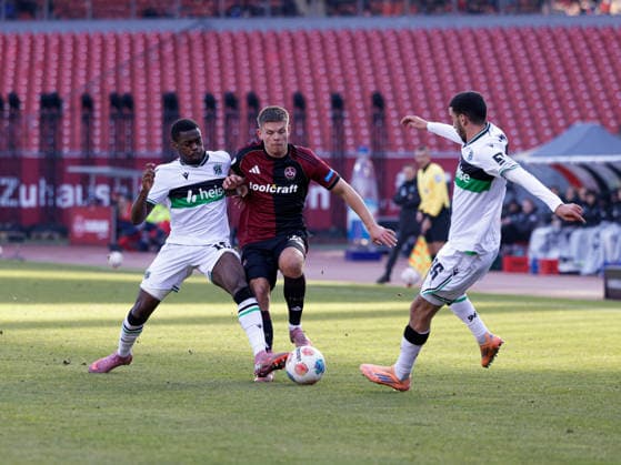 Germany Football, 2 Bundesliga 2025 26, 17 Matchday 1 FC Nuremberg vs Hannover 96 Max Morlock Stadion Nuremberg Finn Becker 1 FC Nuremberg, 25 Waniss Taibi Hannover 96, 26 Copyright: xChristopherxRupprechtx