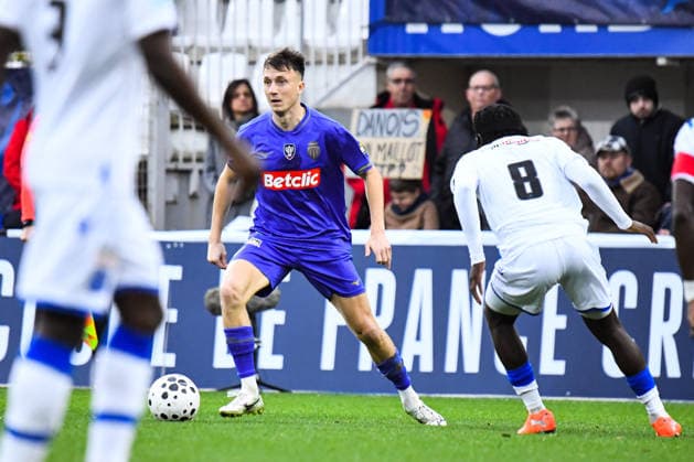 FOOTBALL : AJ Auxerre vs AS Monaco - Coupe de France - 32e de final - 21 12 2025 Aleksandr Golovin (AS Monaco) AuxerreFrance  Copyright: xBaptistexAutissierx