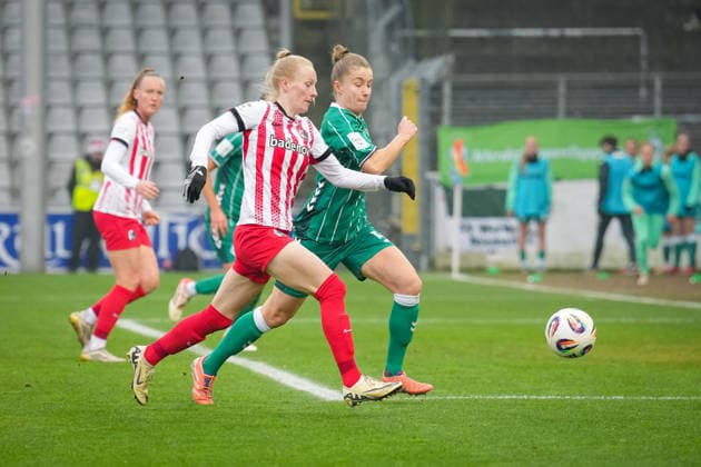 Soccer, Google Pixel Womens Bundesliga, Matchday 14, 2025 2026, SC Freiburg vs SV Werder Bremen, 21 12 2025, Dreisamstadion, Freiburg, Meret Felde SC Freiburg, Women 4 Freiburg Dreisamstadion Baden Württemberg Germany Copyright: xFINLEYxMÖRCHx