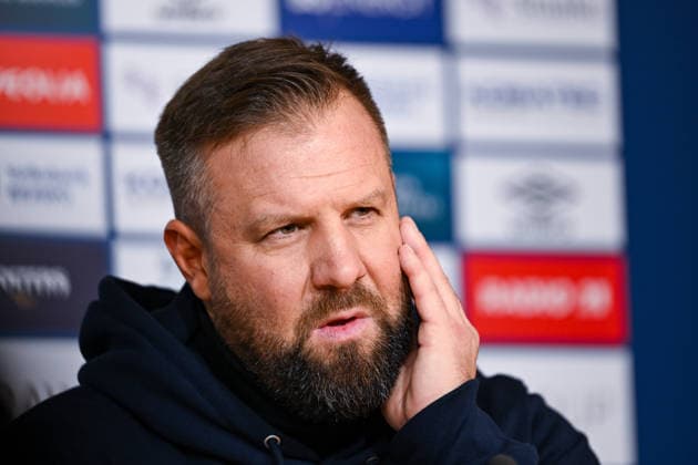 21 12 2025, Football, 2 Bundesliga, Season 2025 2026, Matchday 17, Eintracht Braunschweig FC Schalke 04, Press conference coach Heiner Backhaus xRHR PHOTO YYx Copyright: KROEGER RHR-FOTOx RHR-FOTO YY
