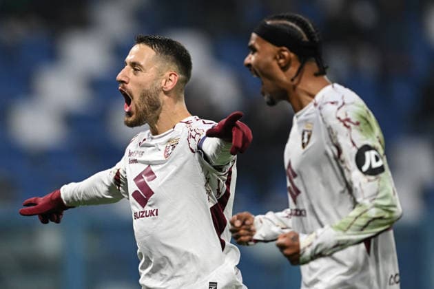 Cm Reggio Emilia 21 12 2025 - campionato di calcio serie A Sassuolo-Torino foto Cristiano Mazzi Image nella foto: esultanza gol Nikola Vlasic 