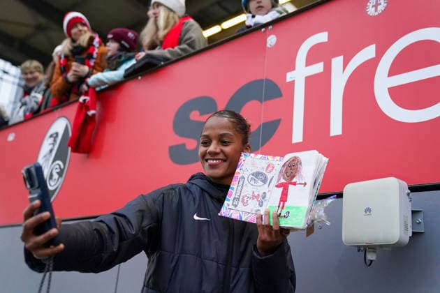 Germany Soccer Google Pixel Women Bundesliga 2025 26, 14 Matchday SC Freiburg vs SV Werder Bremen Dreisamstadion Freiburg AurÃ lie Csillag Aurelie Csillag SC Freiburg Women, 17 Copyright: xJOERANxSTEINSIEKx