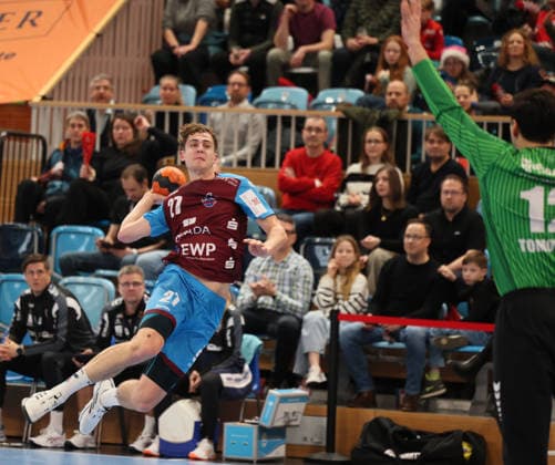GER HBL2 Season 2025 2026 VfL Potsdam vs SG BBM Bietigheim, 21 12 25, MBS Arena, Potsdam Nils FUHRMANN 1 VfL Potsdam 27