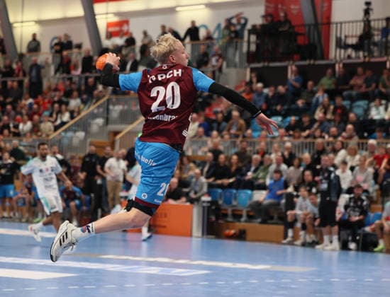 GER HBL2 Season 2025 2026 VfL Potsdam vs SG BBM Bietigheim, 21 12 25, MBS Arena, Potsdam Tim HILDENBRAND 1 VfL Potsdam 20