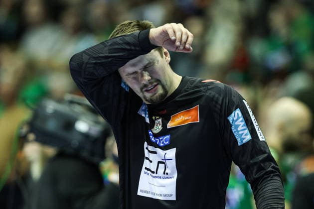 Goalkeeper Sergey Hernandez Ferrer SC Magdeburg,1 Handball Bundesliga Season 2025 2026 SC Magdeburg vs SC DHFK Leipzig at the GETEC Arena in Magdeburg single picture,action,handball,Germany,21 12 2025
