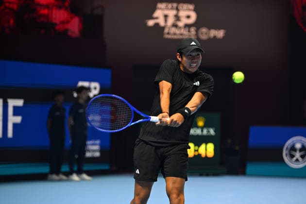 Next Gen ATP, Tennis Herren Tennis Finals Presented by PIF - Jeddah Learner Tien from USA during his final match at the 2025 ATP NextGen Finals in Jeddah , on December 21, 2025.