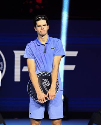 Next Gen ATP, Tennis Herren Tennis Finals Presented by PIF - Jeddah Alexander Blockx from during his final match at the 2025 ATP NextGen Finals in Jeddah , on December 21, 2025.