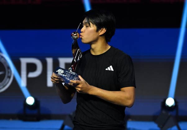 Next Gen ATP, Tennis Herren Tennis Finals Presented by PIF - Jeddah Learner Tien from USA during his final match at the 2025 ATP NextGen Finals in Jeddah , on December 21, 2025.