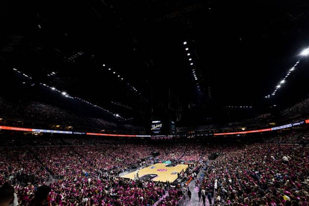 easyCredit Basketball Bundesliga Telekom Baskets Bonn FC Bayern Munich 21 12 2025 Sold-out crowd in the LANXESSarena Almost 19,000 spectators watch the match easyCredit Basketball Bundesliga Telekom Baskets Bonn FC Bayern Munich, Cologne, LANXESSarena on 21 12 2025 Copyright: xBEAUTIFULxSPORTS Wunderlx