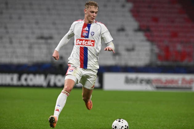 Football : Olympique Lyonnais v Saint Cyr Collonges - French Cup - 21 12 2025 Adam Karabec during the French Cup match between Olympique Lyonnais and Saint Cyr Collonges at Groupama Stadium Decines Charpieu Lyon France on December 21, 2025 LYONFrance  Copyright: xMouradxAllilix