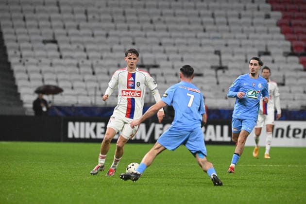 Football : Olympique Lyonnais v Saint Cyr Collonges - French Cup - 21 12 2025 Tyler Morton during the French Cup match between Olympique Lyonnais and Saint Cyr Collonges at Groupama Stadium Decines Charpieu Lyon France on December 21, 2025 LYONFrance  Copyright: xMouradxAllilix