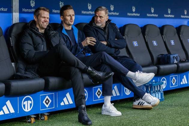 Eric Huwer Chief Financial Officer Claus Costa Director of Professional Football Head of Sport Stefan Kuntz HSV Germany , Hamburg , Volksparkstadion , Football , 1 Bundesliga , Hamburger SV Eintracht Frankfurt