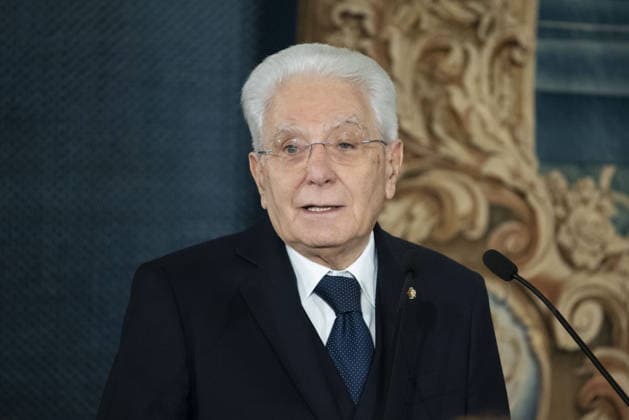 Foto IPP Diego Nangano Cappello Roma 22-12-2025 Cerimonia di consegna della Bandiera agli atleti italiani in partenza per i Giochi Olimpici e Paralimpici di Milano Cortina 2026 nella foto: Sergio Mattarella (Presidente della Repubblica Italiana) Italy Photo Press - World Copyright italy ITALY  Copyright: xR4924_italyphotopressx