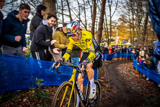Cyclocross - X2O Badkamers Trofee Hofstade Wout van Aert (BEL Team Visma Lease a Bike) secured second place CX World Champion Mathieu van der Poel (NED Alpecin - Deceuninck) wins the Plage cross in Hofstade X2O Badkamers Trofee Hofstade Plage cross Men Elite - Hofstade Belgium Photo: Stijn Bastens CC Hofstade Belgium  Copyright: xContentxCurationx StijnxBastensx xCCx
