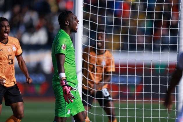 MOROCCO, CASABLANCA - 22 December 2025 - goalkeeper Willard Mwanza of Zambia national team, Nationalteam celebrate after make a save from penalty shot during the Africa Cup of Nations 2025 group A match between National team of Mali and National team Zambia at the Mohammed V Stadium in Casablanca on 22 December 2025. Photo SFSI Mali v Zambia - AFCON 2025 - Group A Copyright: xSFSIx