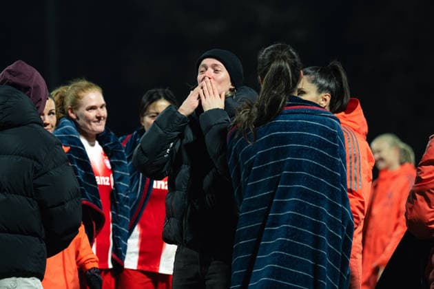 Lea Schüller after the Google Pixel Frauen Bundesliga game between Bayer 04 Leverkusen and FC Bayern München at Ulrich - Haberland Stadium in Leverkusen, Germany Copyright: xLeoniexKiehlx xSPPx Sportspressphoto_SPR76537
