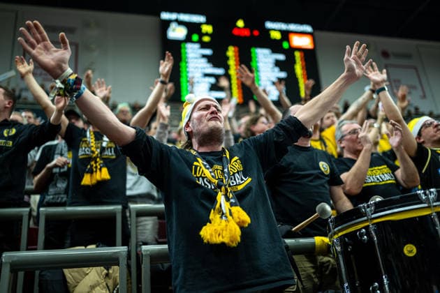 Barock Pirates Fanclub MHP RIESEN , GER, MHP RIESEN Ludwigsburg vs Rasta Vechta, easycredit BBL, Basketball, Bundesliga, 11 Matchday, Season 2025 2026, 22 12 2025, 06 12 2025, GER, MHP RIESEN Ludwigsburg vs Rasta Vechta, easycredit BBL, Basketball, Bundesliga, 11 Matchday, Season 2025 2026, 22 12 2025 Ludwigsburg Copyright: xEibner-Pressefoto SaschaxWaltherx EP_EER