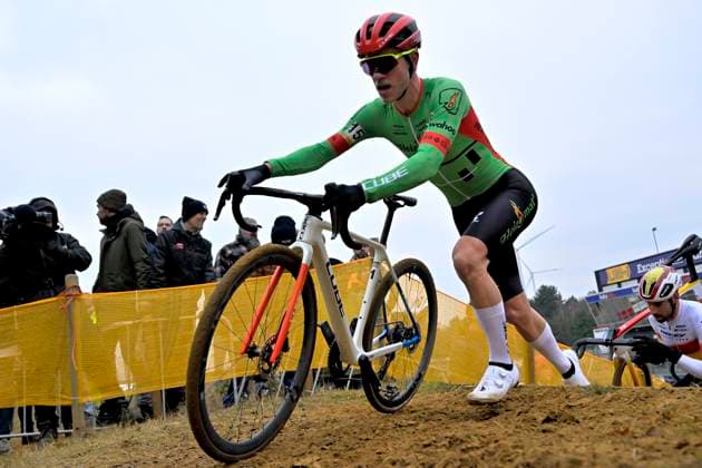 Telenet Superprestige 2025-2026 Heusden-Zolder HEUSDEN-ZOLDER, BELGIUM - DECEMBER 23 : Hendrikx Mees (NED) of Heizomat-Cube during the 5th leg of the Heusden-Zolder Telenet Superprestige 2025-2026 a cyclocross race for Men Elite on December 23, 2025 in Heusden-Zolder, Belgium, 23 12 2025 ( Heusden-Zolder Belgium  Copyright: xSesx