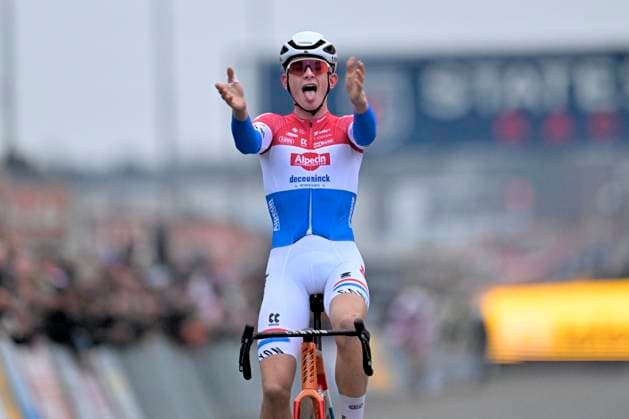 Telenet Superprestige 2025-2026 Heusden-Zolder HEUSDEN-ZOLDER, BELGIUM - DECEMBER 23 : Del Grosso Tibor (NED) of Alpecin-Deceuninck wins during the 5th leg of the Heusden-Zolder Telenet Superprestige 2025-2026 a cyclocross race for Men Elite on December 23, 2025 in Heusden-Zolder, Belgium, 23 12 2025 ( Heusden-Zolder Belgium  Copyright: xSesx