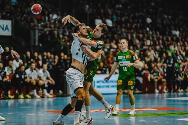 Germany HBL DAIKIN Handball Bundesliga 2025 26, 6 Matchday SC Magdeburg vs THW Kiel GETEC Arena Magdeburg Felix Claar SC Magdeburg, 7 Copyright: xTomxLauruschkatx