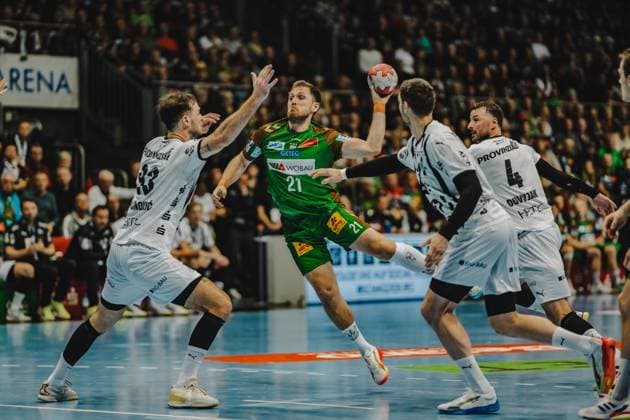 Germany HBL DAIKIN Handball Bundesliga 2025 26, 6 Matchday SC Magdeburg vs THW Kiel GETEC Arena Magdeburg Albin Lagergren SC Magdeburg, 21 Copyright: xTomxLauruschkatx
