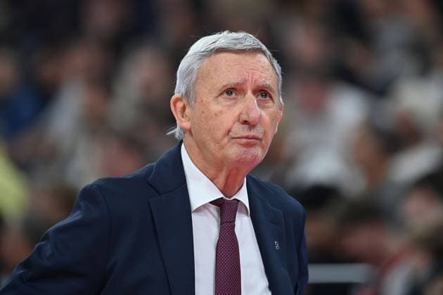 Coach Svetislav PESIC FCB , single picture,cropped single motif,portrait,portrait Basketball Euro League,season 2025 2026, FC Bayern Muenchen Hapoel Te Aviv on 23 12 2025, S A P G A R D EN