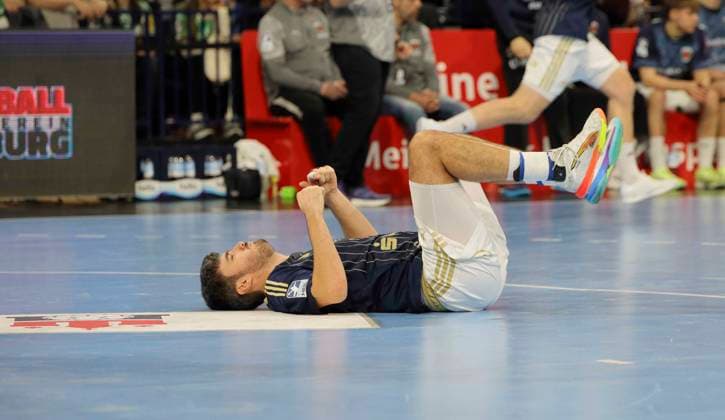 Photo Losers face at HSV , Jacob Arenth LASSEN devastated Handball Men 1 Bundesliga on Tue 23 12 2025 HSV Handball Füchse Berlin