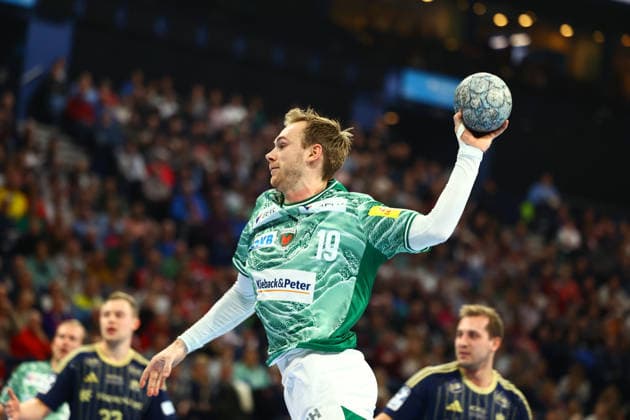 Handball I Men I Season 2025 2026 I Bundesliga I 24 Matchday I HSV Hamburg Füchse Berlin I 23 12 2025 Mathias Gidsel 19, Füchse Berlin Hamburg Barclaycard Arena Hamburg Germany Copyright: xLobeca RalfxHomburgx