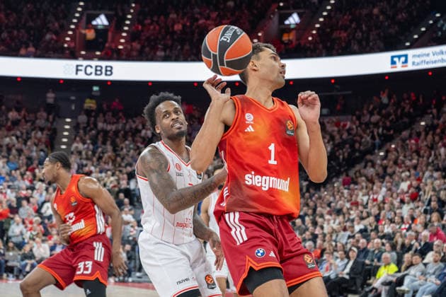 Oscar da Silva 1 FC Bayern Basketball , FC Bayern Basketball vs Hapoel IBI Tel Aviv, EuroLeague 18 Matchday, 23 12 2025 Munich Bavaria Germany Copyright: xkolbert-press UlrichxGamelx