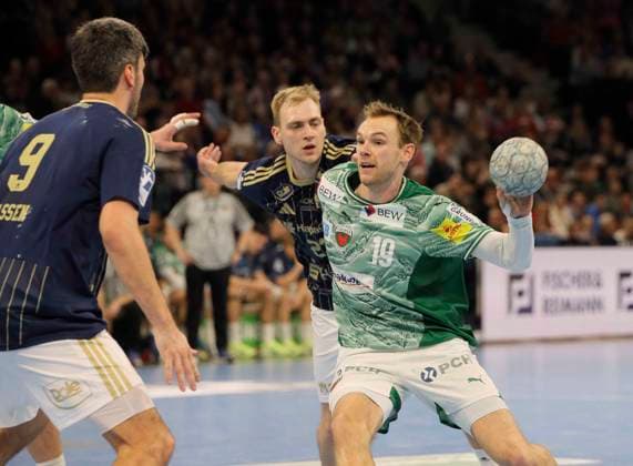Photo Mathias Gidsel Füchse against Einar OLAFSSON HSV Handball Herren 1 Bundesliga on Tue 23 12 2025 HSV Handball Füchse Berlin
