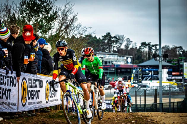 Cyclocross - Telenet Superprestige Heusden-Zolder Belgian national champion Thibau Nys (BEL Baloise Glowi Lions) in action at the Superprestige Heusden-Zolder, on and around the Heusden-Zolder circuit Telenet Superprestige Heusden-Zolder Men Elite - Heusen-Zolder Belgium Photo: Stijn Bastens CC Heusden-Zolder Belgium  Copyright: xContentxCurationx StijnxBastensx xCCx