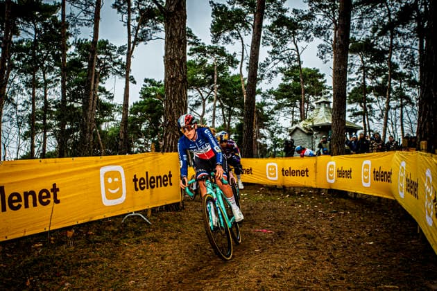 Cyclocross - Telenet Superprestige Heusden-Zolder French national champion Amandine Fouquenet (FRA Arkea - B&B Hotels Women) wins the Superprestige in Heusden-Zolder Telenet Superprestige Heusden-Zolder Women Elite - Heusen-Zolder Belgium Photo: Stijn Bastens CC Heusden-Zolder Belgium  Copyright: xContentxCurationx StijnxBastensx xCCx