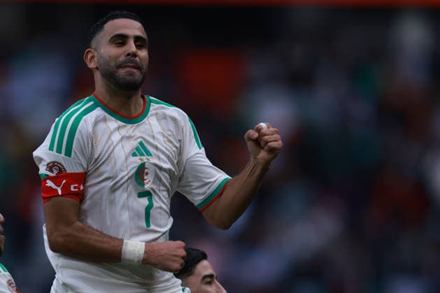 Morocco, Rabat - 24 December 2025 - Riyad Mahrez of Algeria national team, Nationalteam celebrate after scoring a 2nd goal during the Africa Cup of Nations 2025 match of group E between Algeria national team and Sudan national team at Stade Prince Moulay el Hassan in Rabat. AFCON 2025 - Algeria vs. Sudan Copyright: xSFSIx
