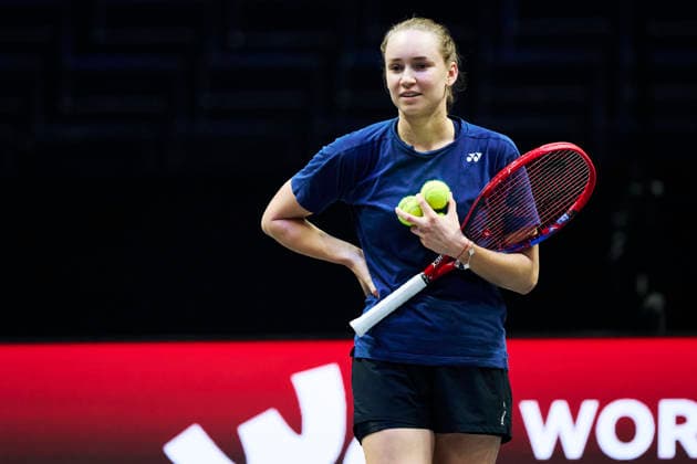 SHENZHEN, CHINA - DECEMBER 25: Elena Rybakina of Kazakhstan attends a training session of the 2025 World Tennis Continental Cup on December 25, 2025 in Shenzhen, Guangdong Province of China.  Copyright: xVCGx 111612020181